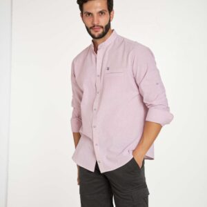 Camisa hombre cuello mao