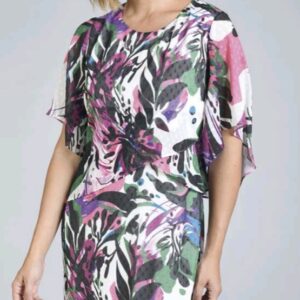 Vestido corto de gasa