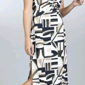 Vestido estampado simétrico