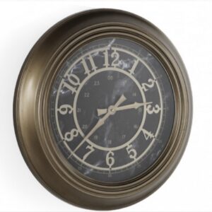 Reloj de pared metálico