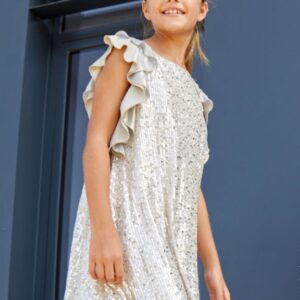 Vestido Lentejuelas Dorado de Amaya