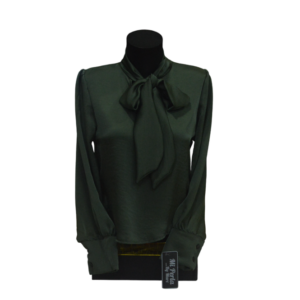 Camisa raso con lazo