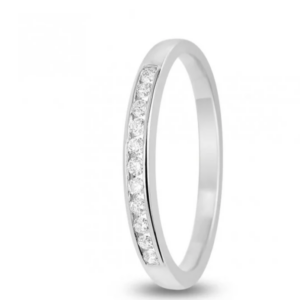 Anillo de oro blanco con 13 brillantes 0.10ct (3L022GB2)