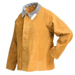 CHAQUETA SOLDADOR CON CORCHETES BEST MARRON