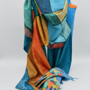 Conjunto de foulard y guantes
