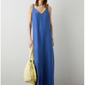 VESTIDO LARGO AZUL