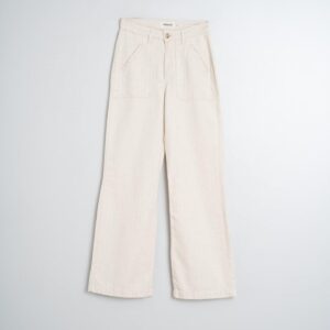 Pantalón raya diplomática color crudo