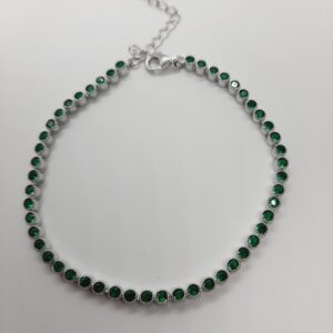 Pulsera plata de ley.