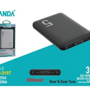BATERIA EXTERNA POWER BANK DE 5000MAH SANDA PW-02