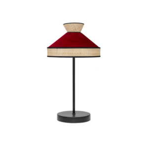 ArjonA Sobremesa Fabrizio 1xe14 Natural/rojo 45x20x20 Cm