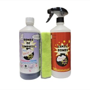 Bomba de Limpieza Fresh 1 Litro + Lanza-bomba + Bayeta Microfibra