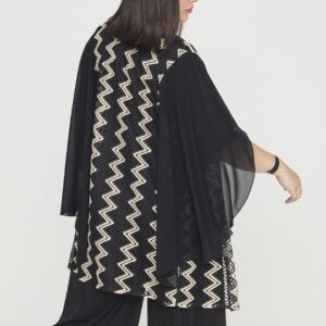 Chaqueta capa tallas grandes 25109