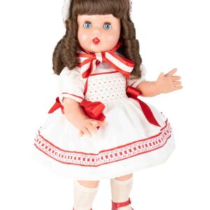 Mariquita Pérez Vestido Beige y rojo