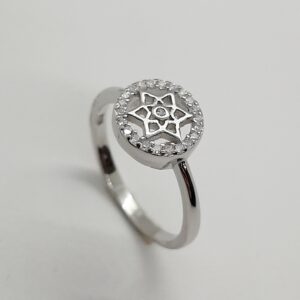 Sortija estrella plata.