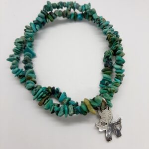 Pulsera doble Turquesina chip.