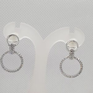 Pendientes circulos plata de ley.