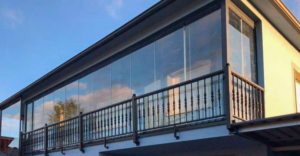 Cortinas de cristal plegable