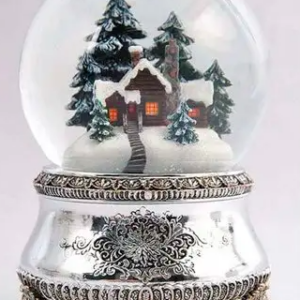 Bola de Nieve Cabaña en el Bosque -58002 -